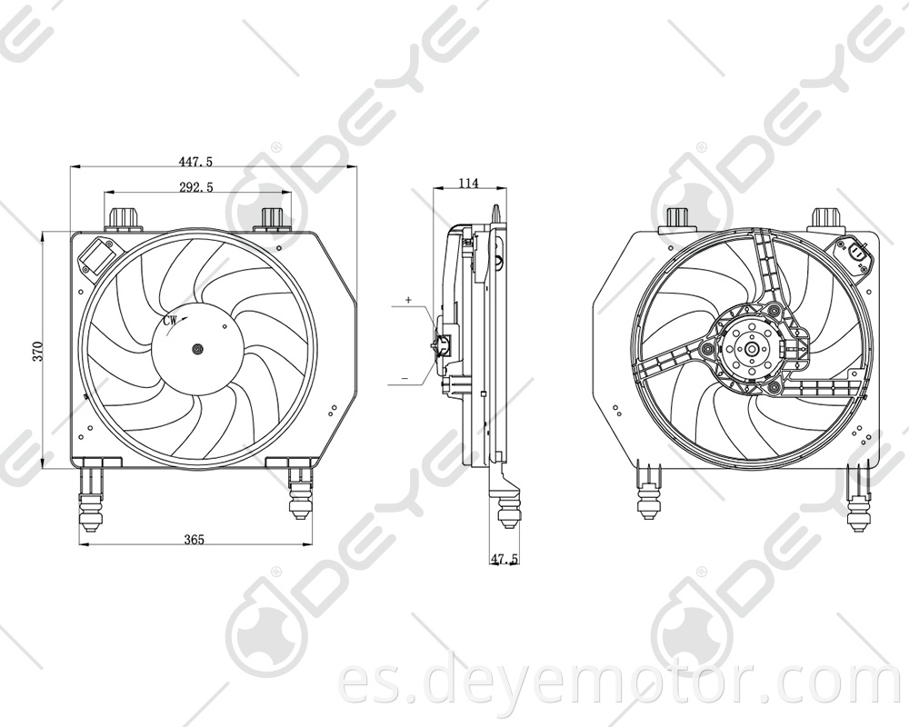 97FB8C607AA / DA / DH 1020253 1020914 motor de ventilador de refrigeración del radiador 12 v para FORD FIESTA COURIER MAZDA 121